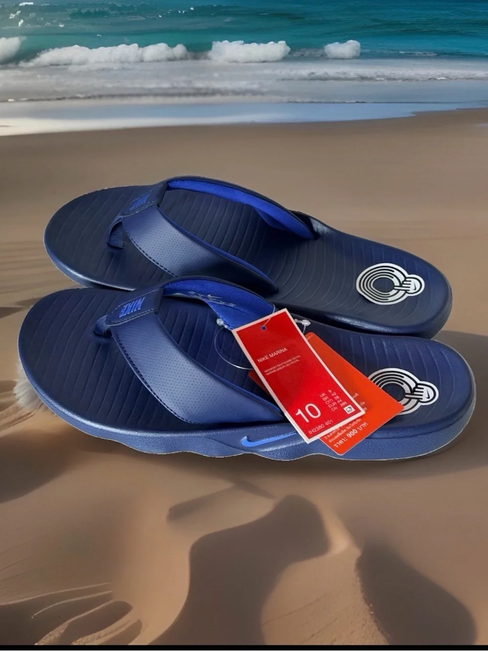 Nike Marina Men's Size 10 Flip-Flop Sandals. Midnight Navy Blue. New In Box
